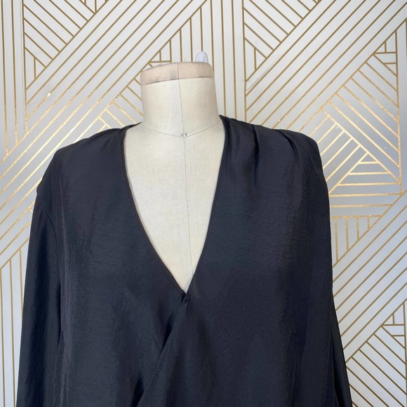 Bless'ed Are The Meek Pilot Shirt Dress in Black - Picture 3 of 12